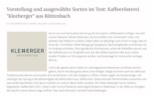 inn-joy bewertet uns mit 8/10!